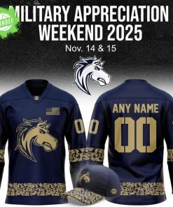 Ogden Mustangs ” Military Night ” Hockey Jersey 2025