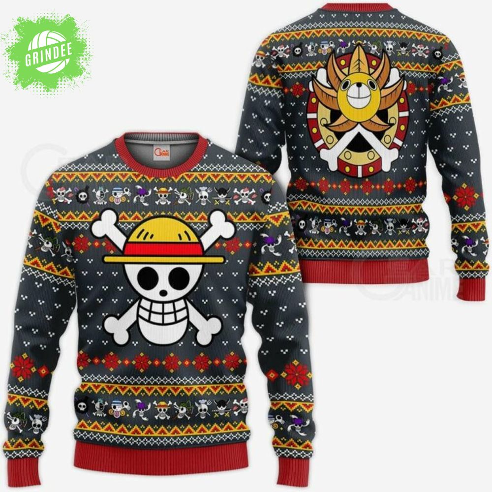 One Piece Anime Christmas Sweater One Piece Anime Christmas Sweater