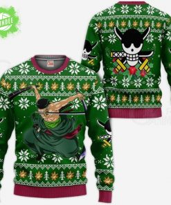 Roronoa Zoro Swords One Piece Anime Christmas Sweater