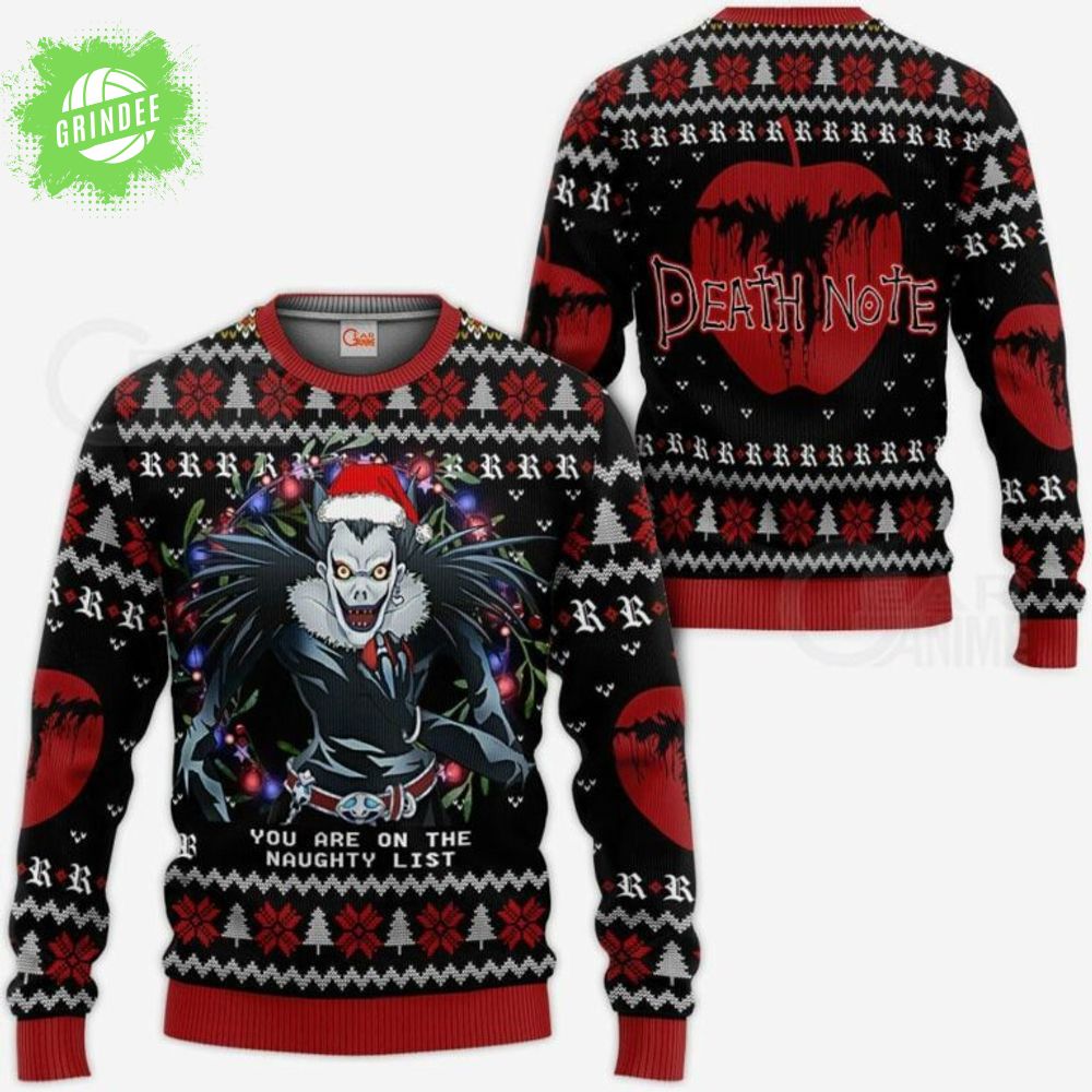 Ryuk Death Note Anime Christmas Sweater Ryuk Death Note Anime Christmas Sweater