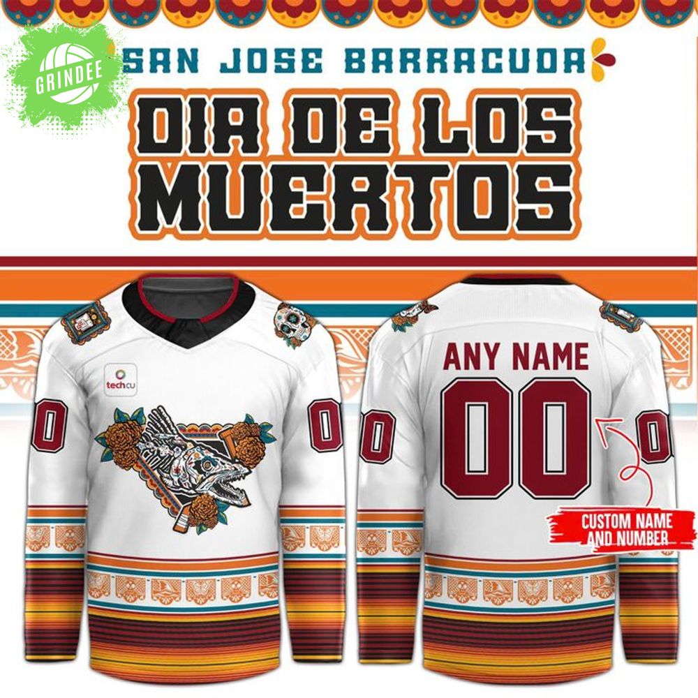 SJ Barracuda Dia de los Muertos Tigres Del Mar Jersey 2025 SJ Barracuda Dia de los Muertos Tigres Del Mar Jersey 2025