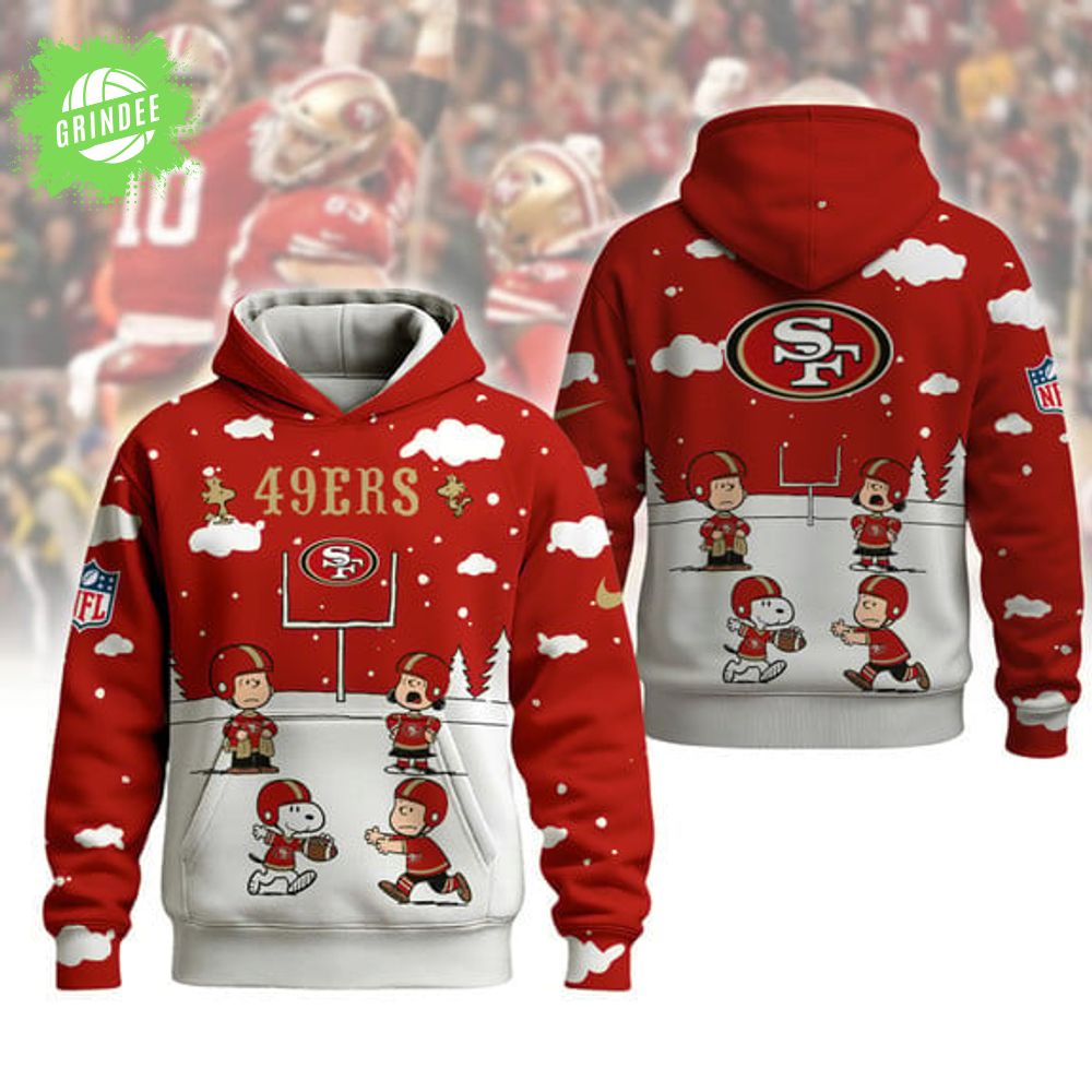 San Francisco 49ers Snoopy Hoodie – Peanuts Christmas San Francisco 49ers Snoopy Hoodie – Peanuts Christmas