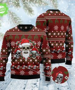 Santa Skull Ugly Christmas Sweater