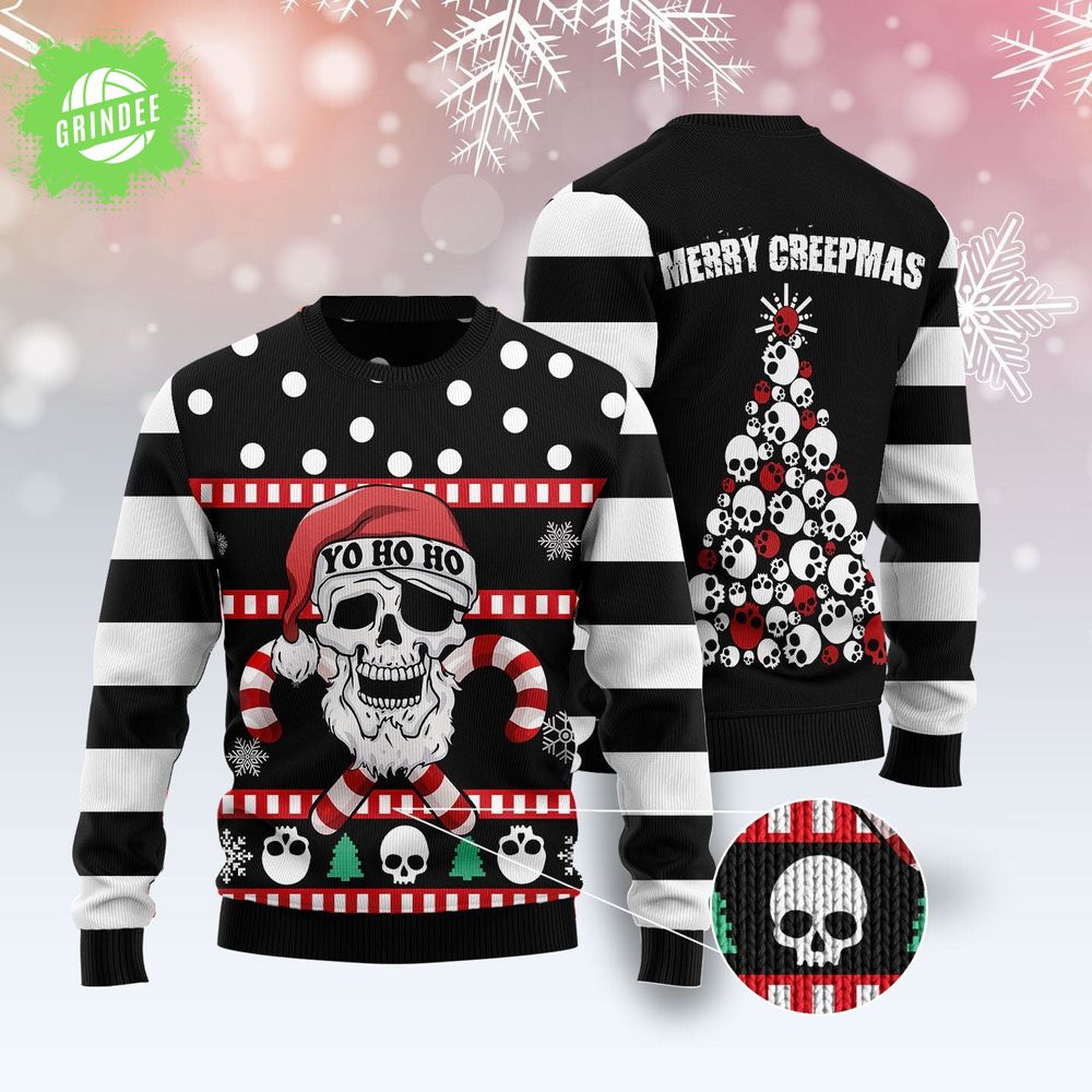 Skull Creepmas Ugly Christmas Sweater Skull Creepmas Ugly Christmas Sweater