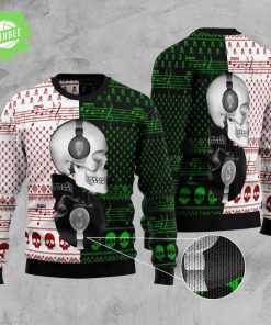 Skull Yinyang Ugly Christmas Sweater