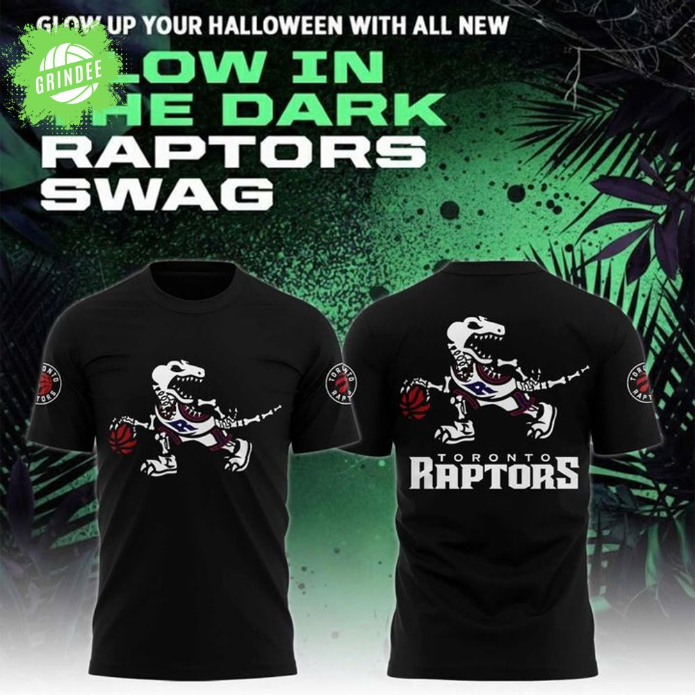 Toronto Raptors Glow Up Halloween T-Shirt Toronto Raptors Glow Up Halloween T-Shirt