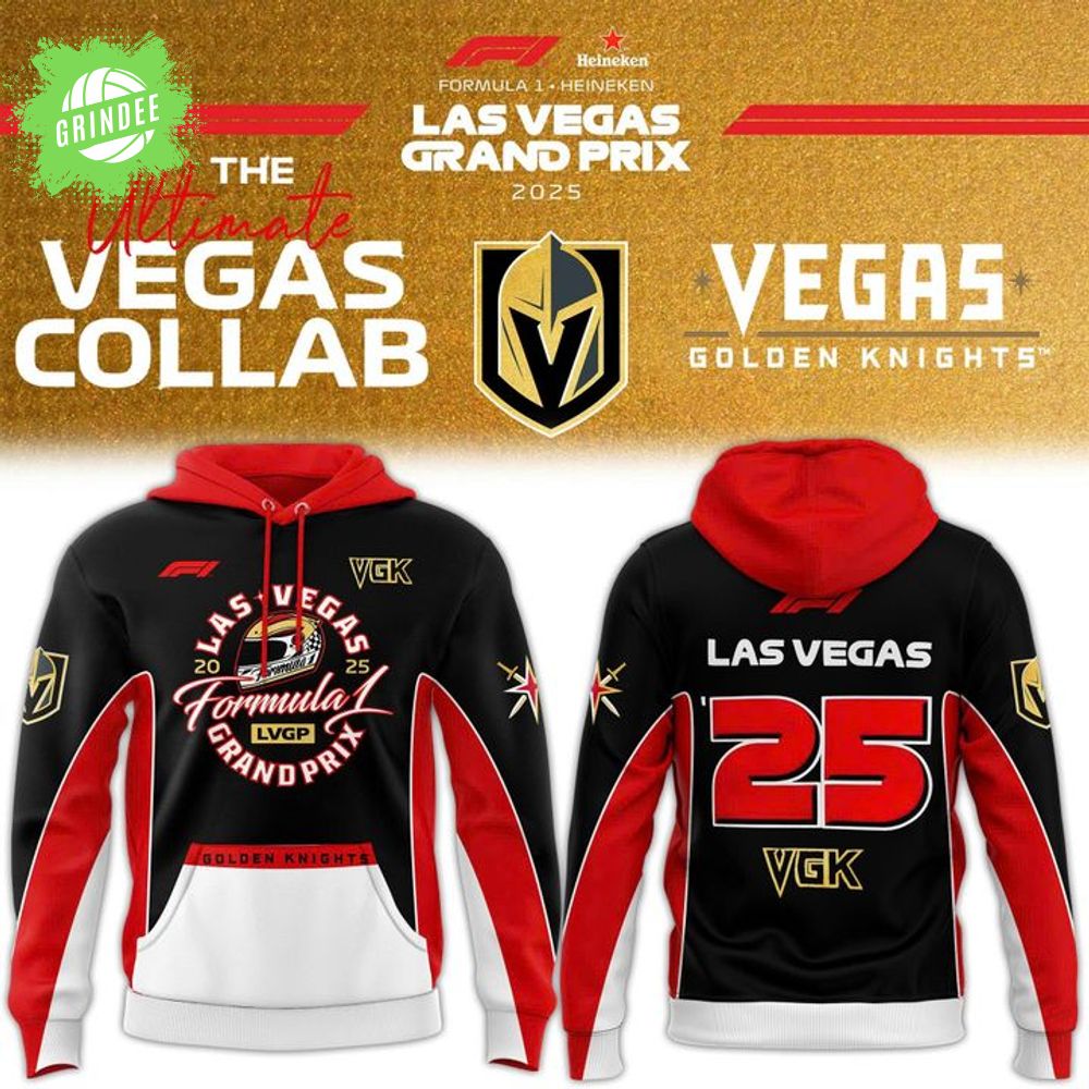 Vegas Golden Knights 2025 F1 Las Vegas GP Hoodie 2025 Vegas Golden Knights 2025 F1 Las Vegas GP Hoodie 2025