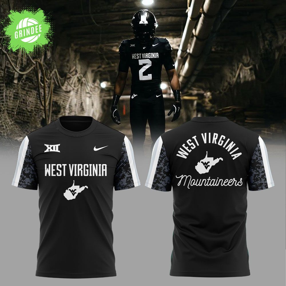West Virginia Football Charcoal Black Suit 2025 Combo Shirt West Virginia Football Charcoal Black Suit 2025 Combo Shirt
