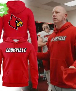2025 Coach Jeff Brohm Louisville Cardinals Hoodie