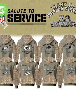 All Team NFL Thank You For Your Service U.S VETERANS – Hoodie