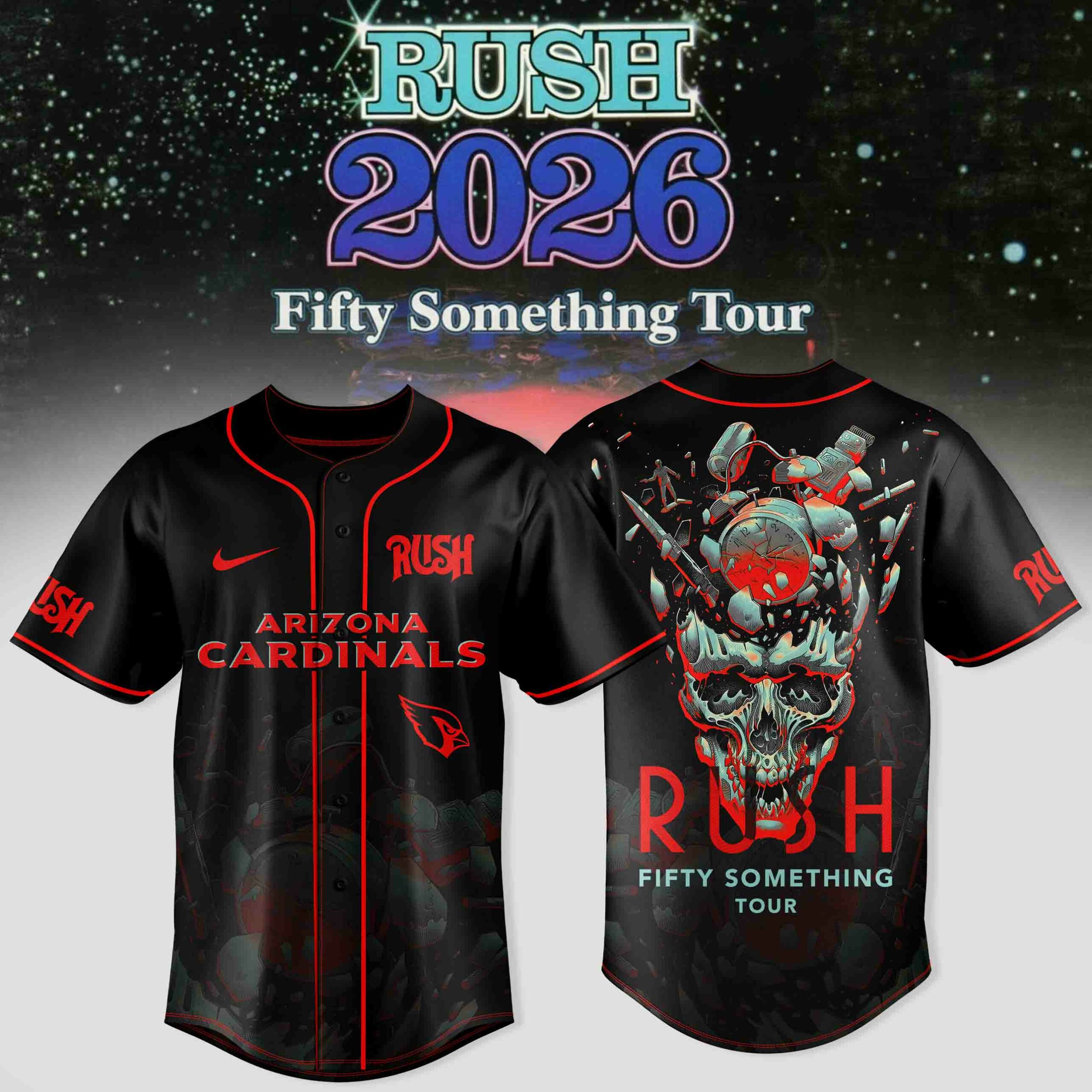 Arizona Cardinals x RUSH 2026 TOUR JERSEY Arizona Cardinals x RUSH 2026 TOUR JERSEY