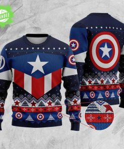 Avengers Captain America Christmas theme Ugly Sweater
