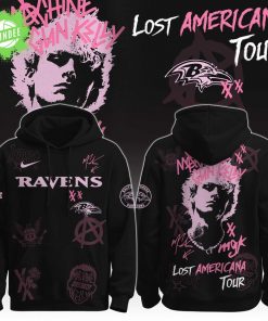 BAL Ravens x MGK ” The Lost Americana Tour ” Hoodie Limited Edition