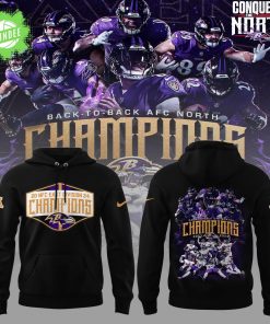 Baltimore Ravens NFL Nike Limited AFC North Champions 2024 Black Hoodie