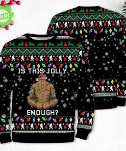 Bigfoot Is This Jolly Enough Ugly Sweater