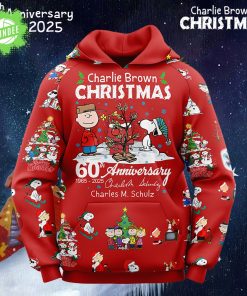 Charlie Brown Christmas -60th Anniversary (1965-2025)-3D Unisex Hoodie