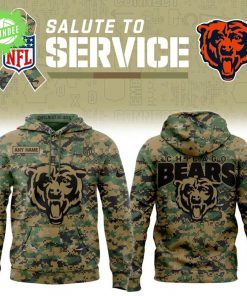 Chicago Bears ” Salute to Service ” 2025 Special Hoodie(Custom)