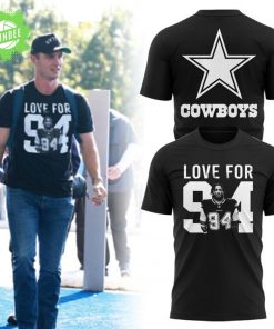 Dallas Cowboys Love For Kneland Marshaw 94 T-shirt