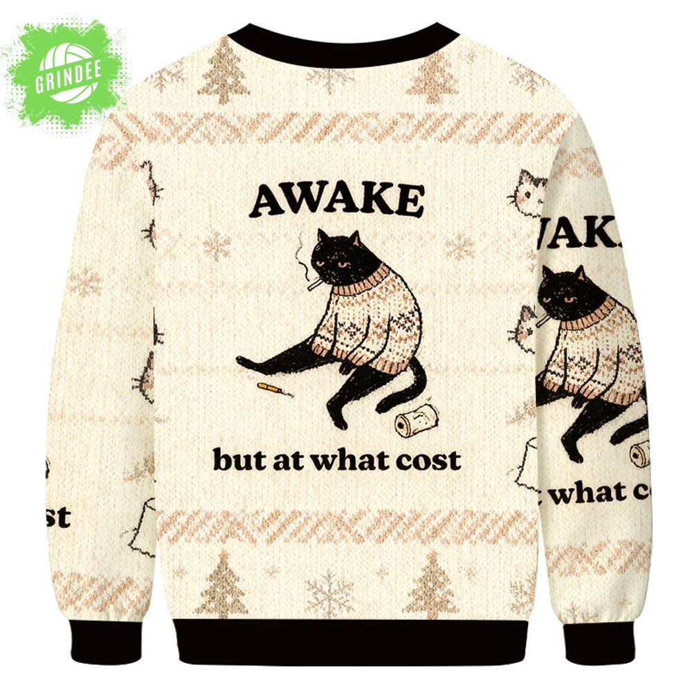 Decadent Smoking Cat Christmas Ugly Sweat Decadent Smoking Cat Christmas Ugly Sweat