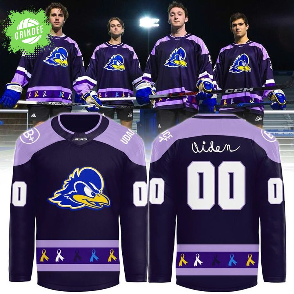 Delaware Men’s Ice Hockey x 2025 Hockey Fights Cancer Jersey Delaware Men’s Ice Hockey x 2025 Hockey Fights Cancer Jersey