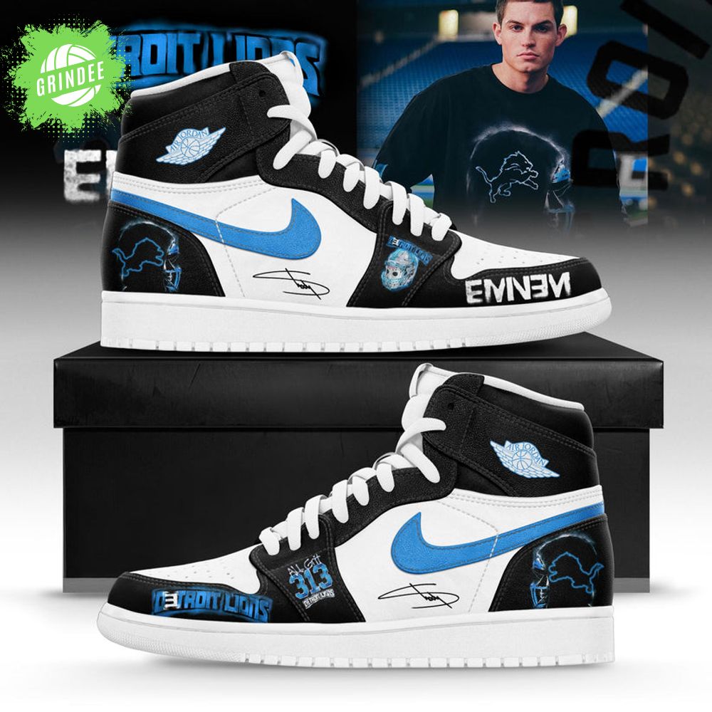 Eminem x Detroit Lions “Thanksgiving Halftime Show” Limited Edition Custom AJ1 Sneakers Eminem x Detroit Lions “Thanksgiving Halftime Show” Limited Edition Custom AJ1 Sneakers