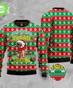 French Bulldog See You Eating Snacks Ugly Christmas Sweater