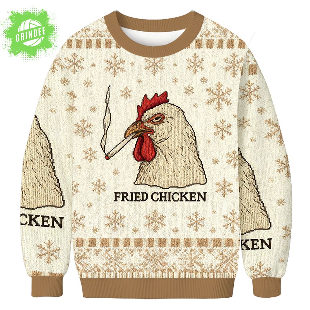 Fried Chicken 420 Smoking Meme Christmas Ugly Sweat Fried Chicken 420 Smoking Meme Christmas Ugly Sweat