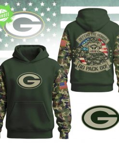 Green Bay Packers Military Camo Hoodie – Defend The Honor Go Pack