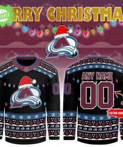 Colorado Avalanche 2025 Merry Christmas Jersey
