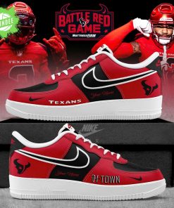 Houston Texans Battle Red Game Custom AF1 Sneaker