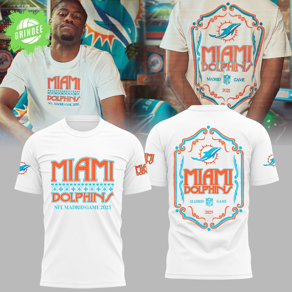 Miami Dolphins in Madrid Game Limited Edition Shirt Miami Dolphins in Madrid Game Limited Edition Shirt