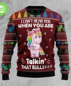 I Can‘t Hear You Unicorn – Ugly Christmas Sweat
