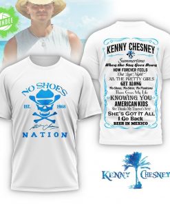 Kenny Chesney No Shoes Nation T-Shirt – Summertime When The Sun Goes Down Country Music Tee