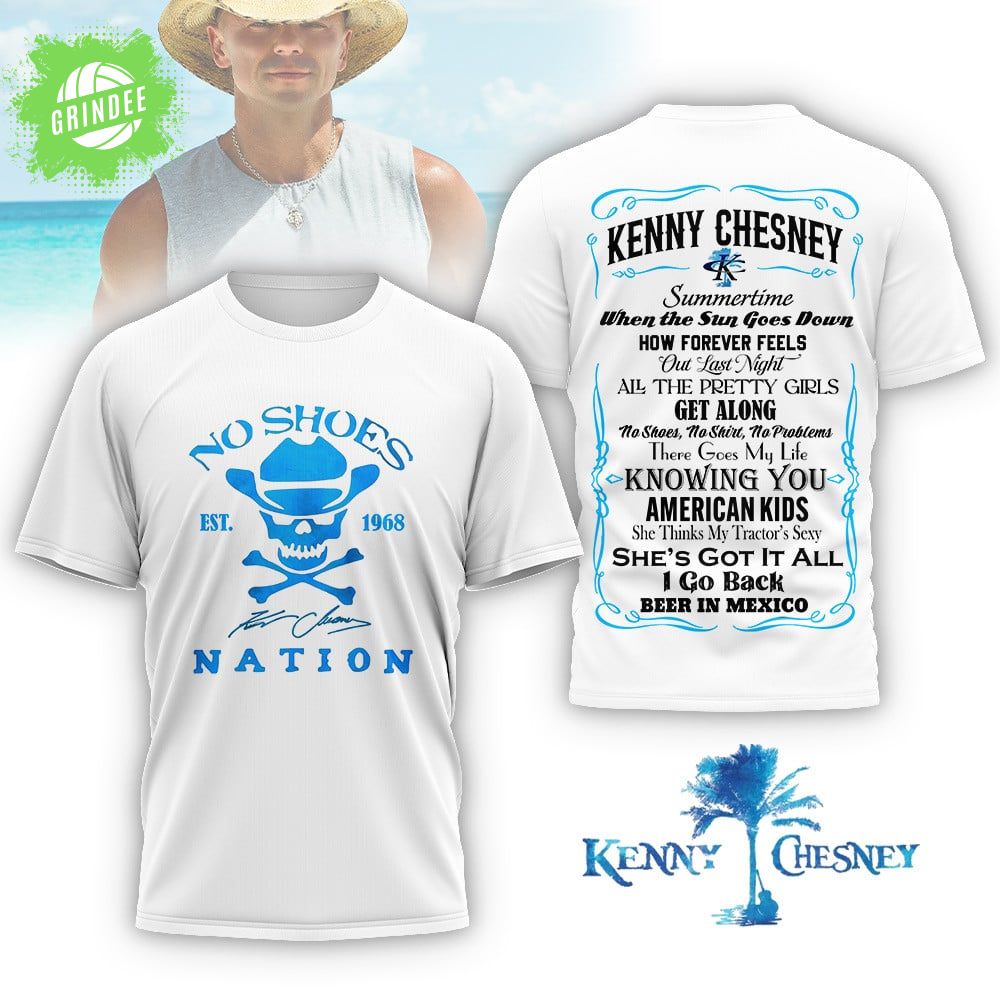 Kenny Chesney No Shoes Nation T-Shirt – Summertime When The Sun Goes Down Country Music Tee Kenny Chesney No Shoes Nation T-Shirt – Summertime When The Sun Goes Down Country Music Tee