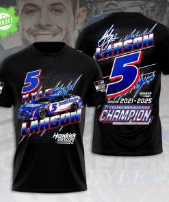 Kyle Larson 2025 NASCAR Cup Series Champion 3D Tee