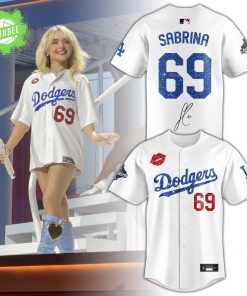 LA Dodgers Sabrina Carpenter 69 Jersey Signed Limited Edition