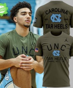 Limited Edition North Carolina Tar Heels Military Appreciation Night Tshirt 2025