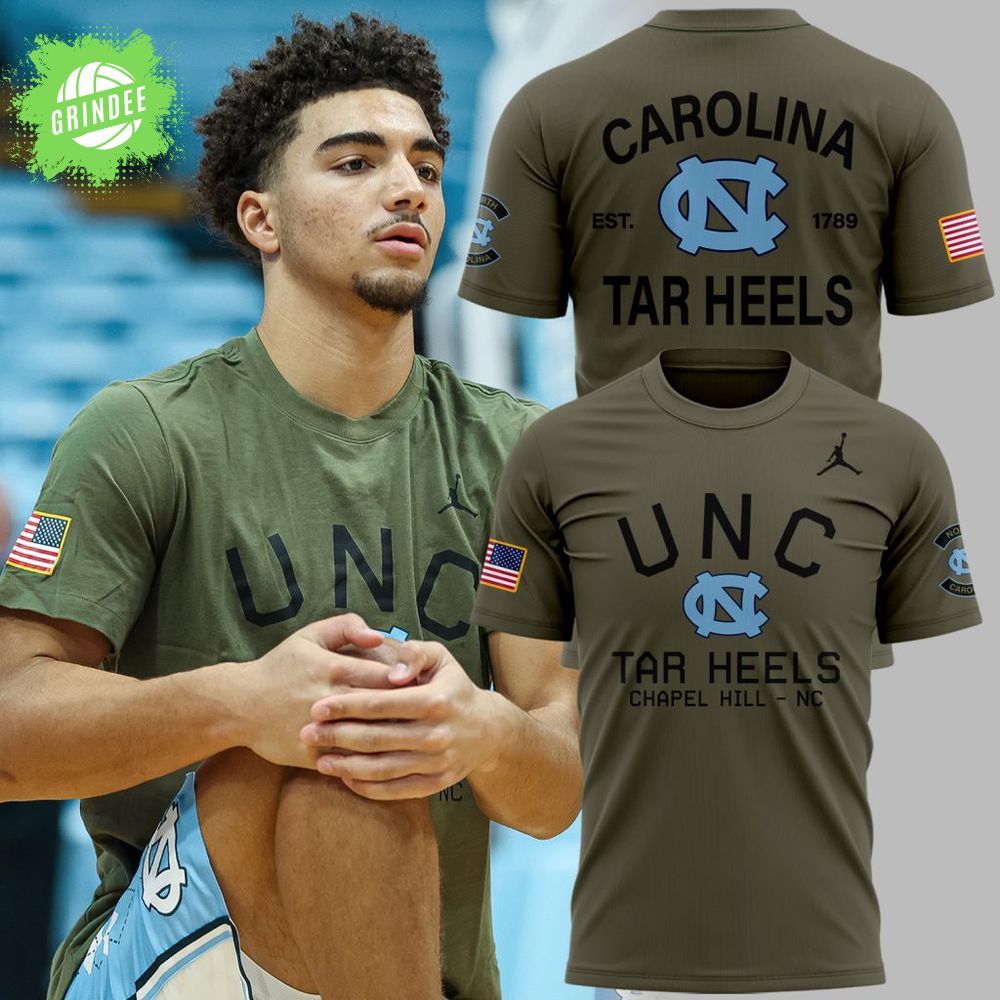 Limited Edition North Carolina Tar Heels Military Appreciation Night Tshirt 2025 Limited Edition North Carolina Tar Heels Military Appreciation Night Tshirt 2025