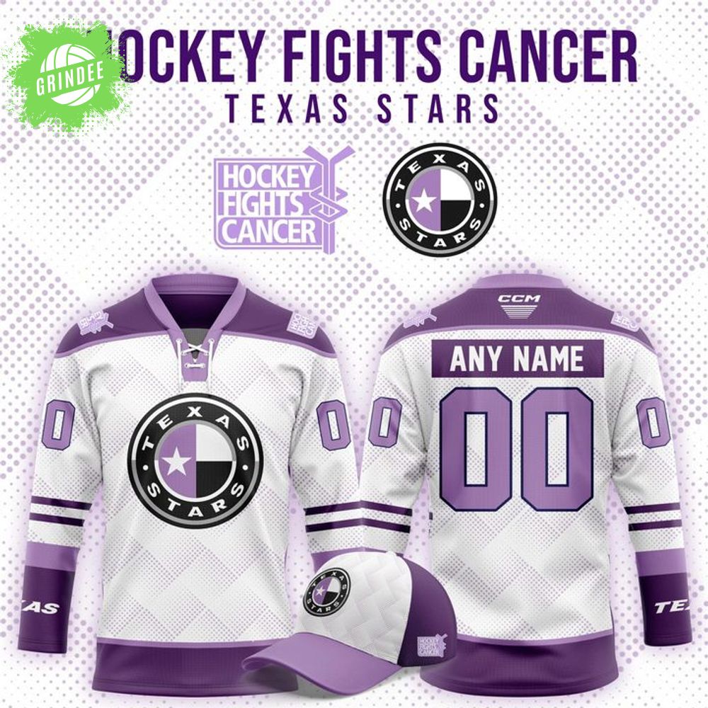 Limited Edition Texas Stars '' Hockey Fight Cancer '' Jersey 2025 Limited Edition Texas Stars '' Hockey Fight Cancer '' Jersey 2025