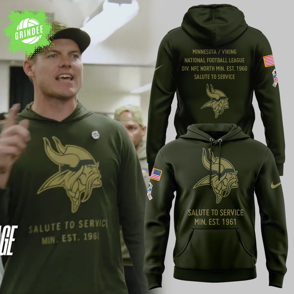 Limited Edition Viking x Salute to Service 2025 Hoodie Limited Edition Viking x Salute to Service 2025 Hoodie