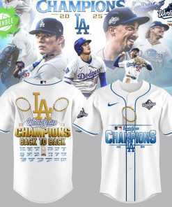 Los Angeles Dodgers 2025 World Series Jersey BACK to BACK