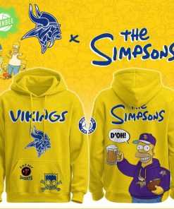 Minnesota Vikings x The Simpson Premium-3D Unisex Hoodie
