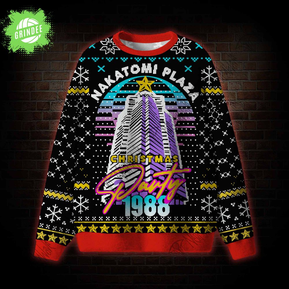 Nakatomi Plaza Christmas Party 1988 Ugly Sweatshirt Nakatomi Plaza Christmas Party 1988 Ugly Sweatshirt