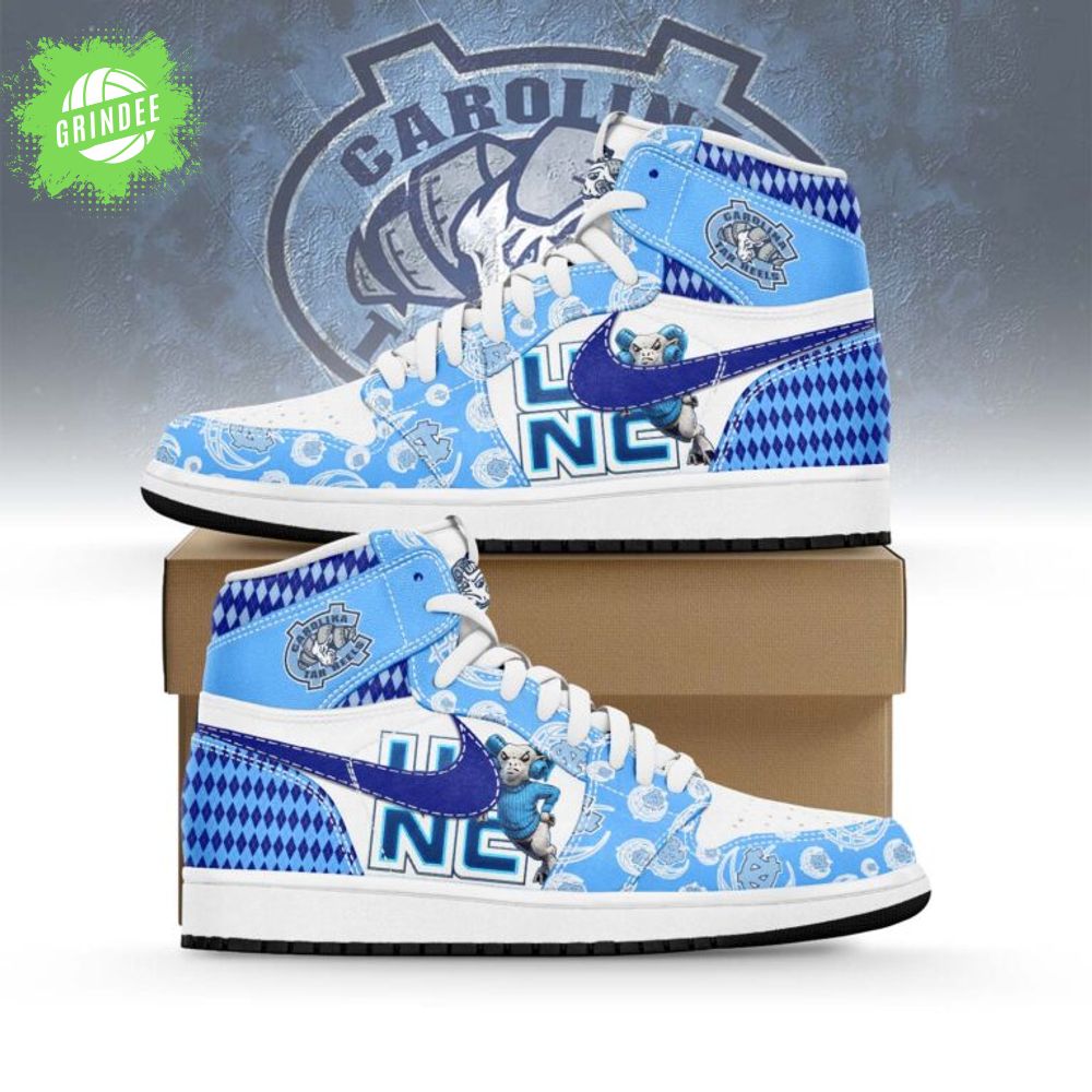 North Carolina Tar Heels AJ1 High Sneakers Shoes North Carolina Tar Heels AJ1 High Sneakers Shoes