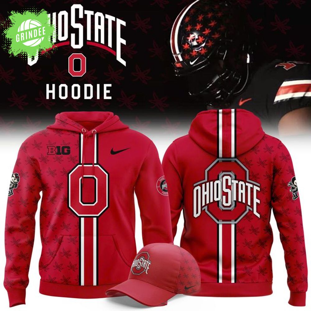 Ohio State Buckeyes Hoodie 2025-Red Ohio State Buckeyes Hoodie 2025-Red