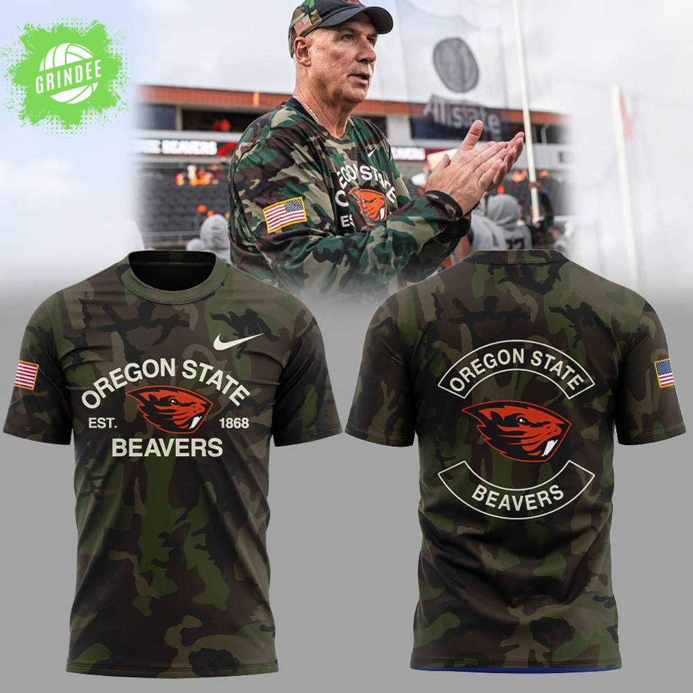 Oregon State Football Military Appreciation Night Combo Shirt Oregon State Football Military Appreciation Night Combo Shirt