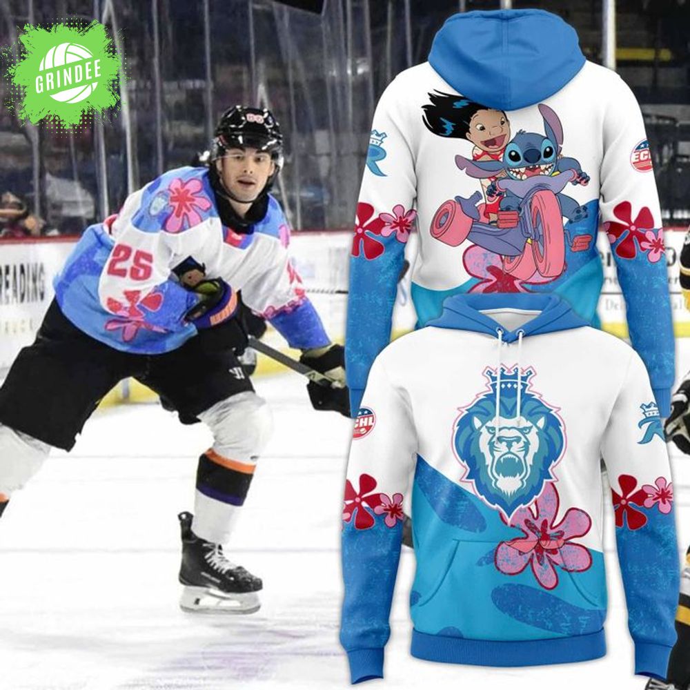 Reading Royals 2025 Lilo & Stitch Night Game-Worn Hoodie Reading Royals 2025 Lilo & Stitch Night Game-Worn Hoodie