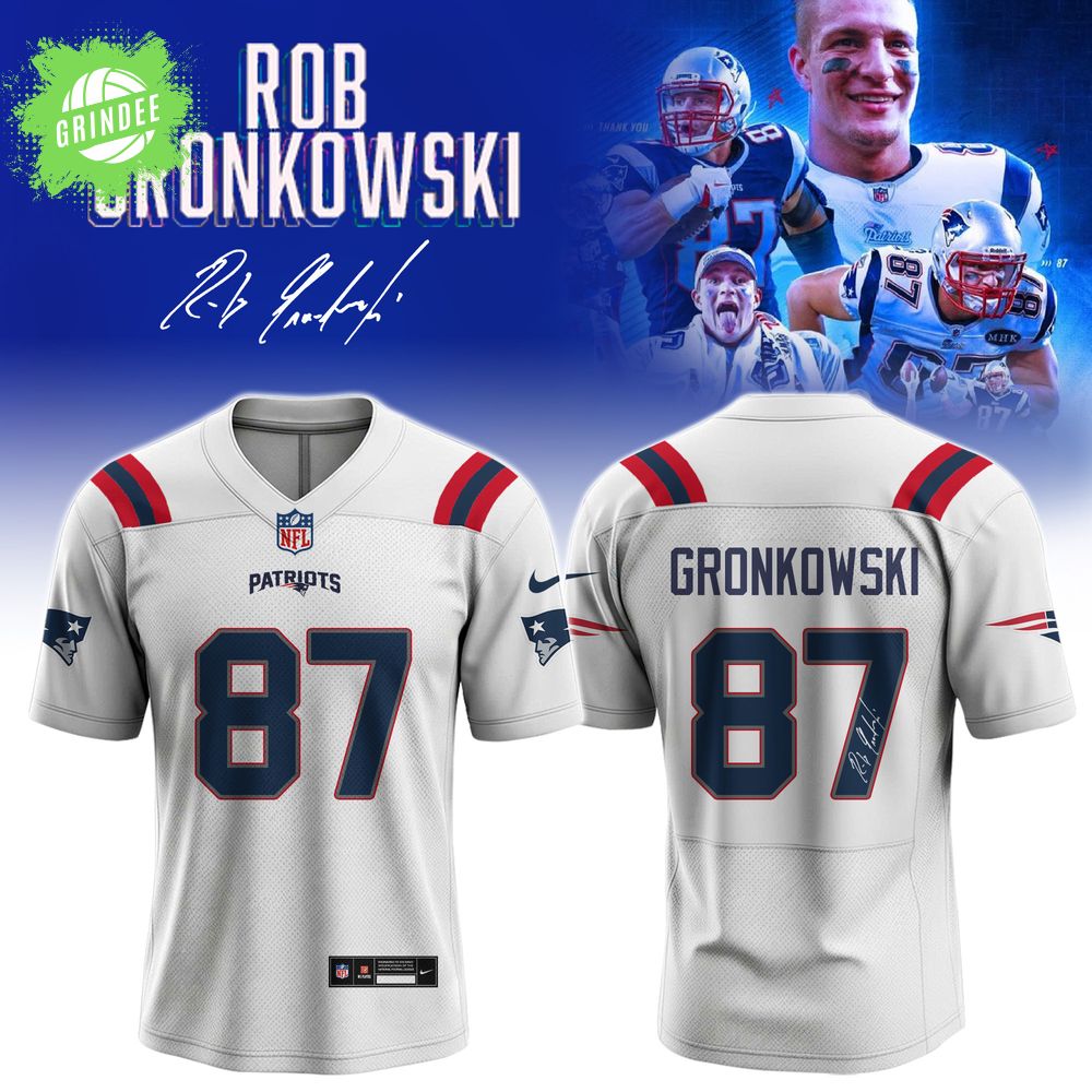 Rob Gronkowski Official Signed Jersey Patriots Away Nike Legend Rob Gronkowski Official Signed Jersey Patriots Away Nike Legend