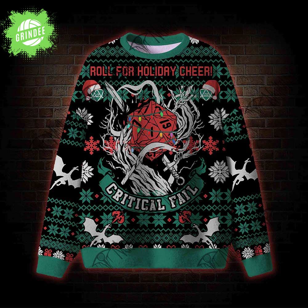 Roll for Holiday Cheer! Ugly Sweatshirts Roll for Holiday Cheer! Ugly Sweatshirts