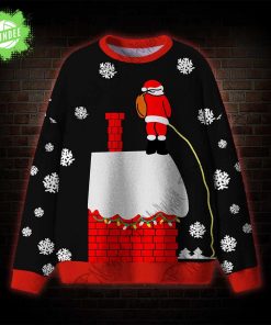 Santa Claus On The Roof Ugly Sweatshirts
